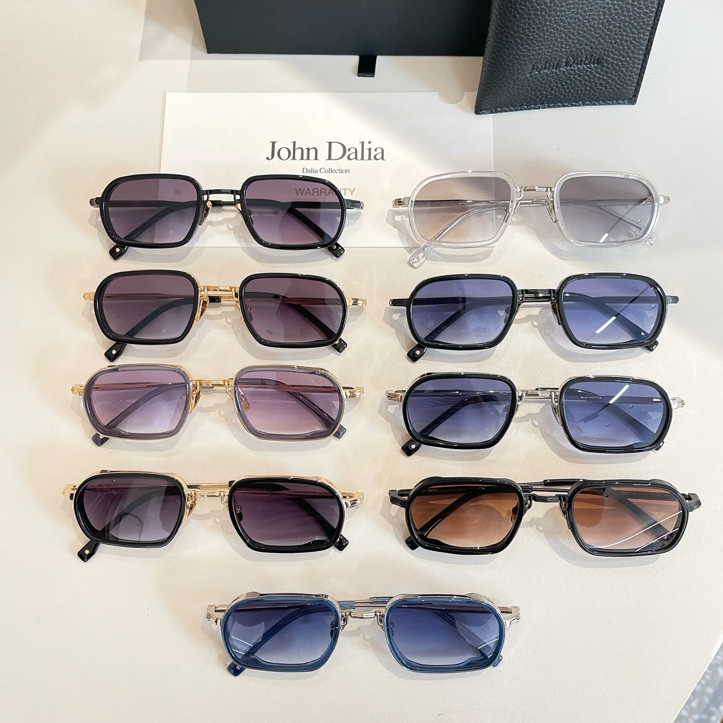 Original For JOHN DALIA JD Martin classic fashionable brand sunglasses Premium Luxury Design Leisure Classical Vintage With Box