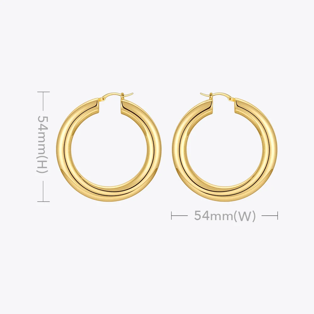 ENFASHION Pipe Hoop Earrings For Women 2021 Gold Color Piercing Earings Boucle Oreille Femme Fashion Jewelry Gifts E211289