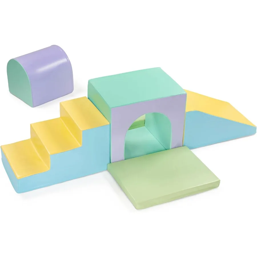 

Toddler Climbing Toys - Soft Play Set for - Foam Climbing Blocks - Safe Soft Gym Equipment - Great for All Ages