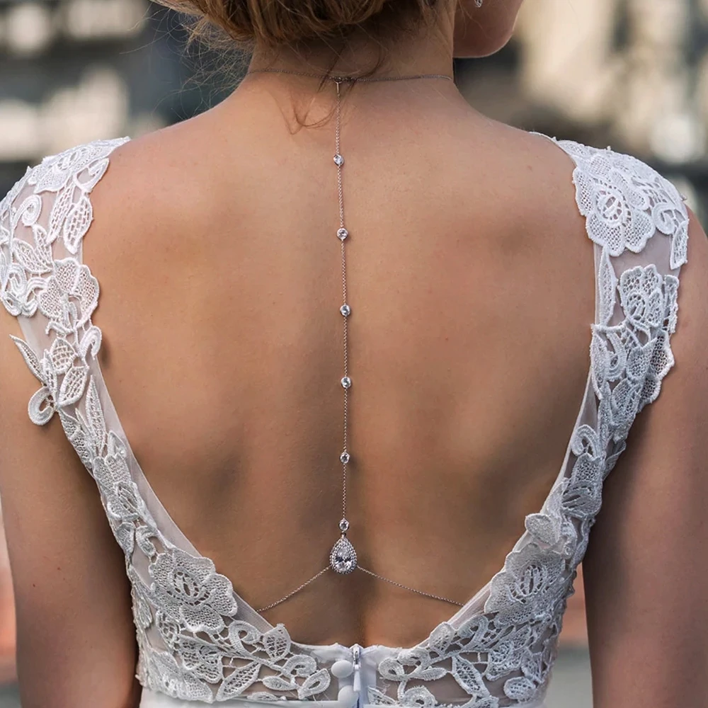 Stonefans Zircon Water Drop Cr - Body Jewelry For Backless Dress ulasan dan harga