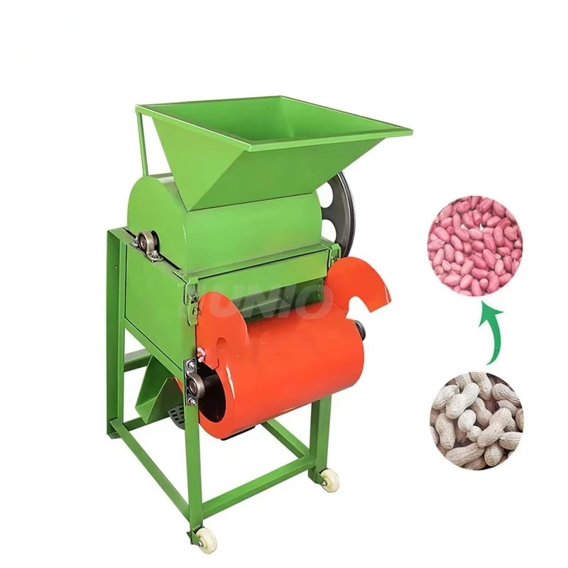 

High Efficiency Groundnut Castor Seed Dehuller Farm Use Portable Peanut Husk Removing Machine