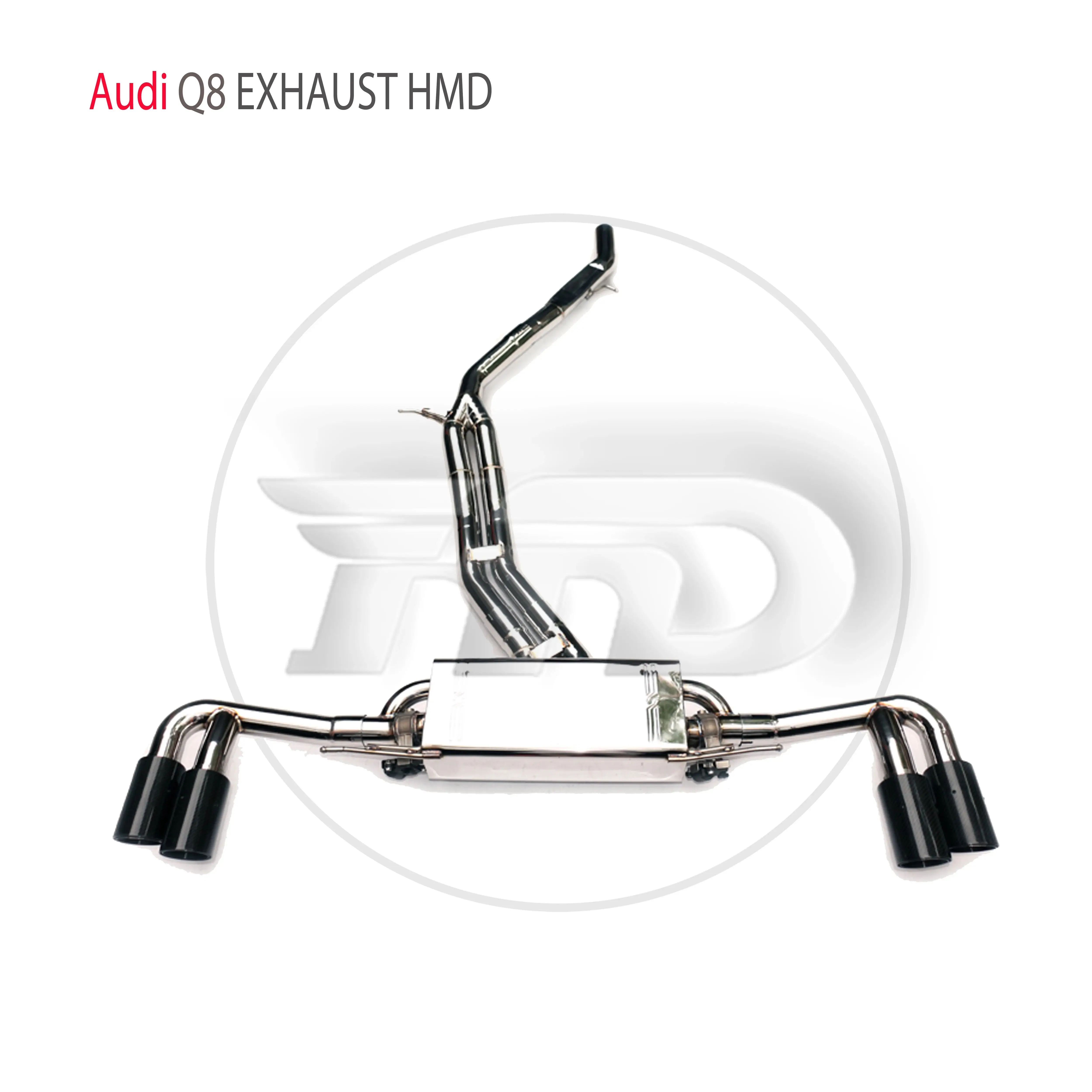 HMD Stainless Steel Exhaust System Performance Catback is Suitable for Audi Q8 Auto Modification Electronic Valve Muffler