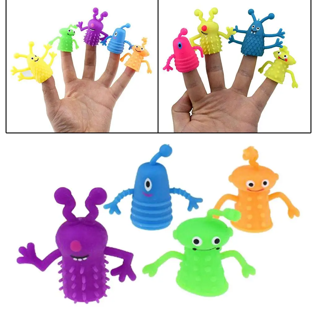 4-6pack 4Pcs Cute Lovely Finger Puppets Children Educational Party Birthday Toys