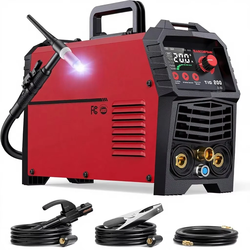 For ARCCAPTAIN TIG200 2T/4T AC TIG Welder, 200A High Frequency, 110V/220V Dual Voltage, 2-in-1 TIG Welding Machine