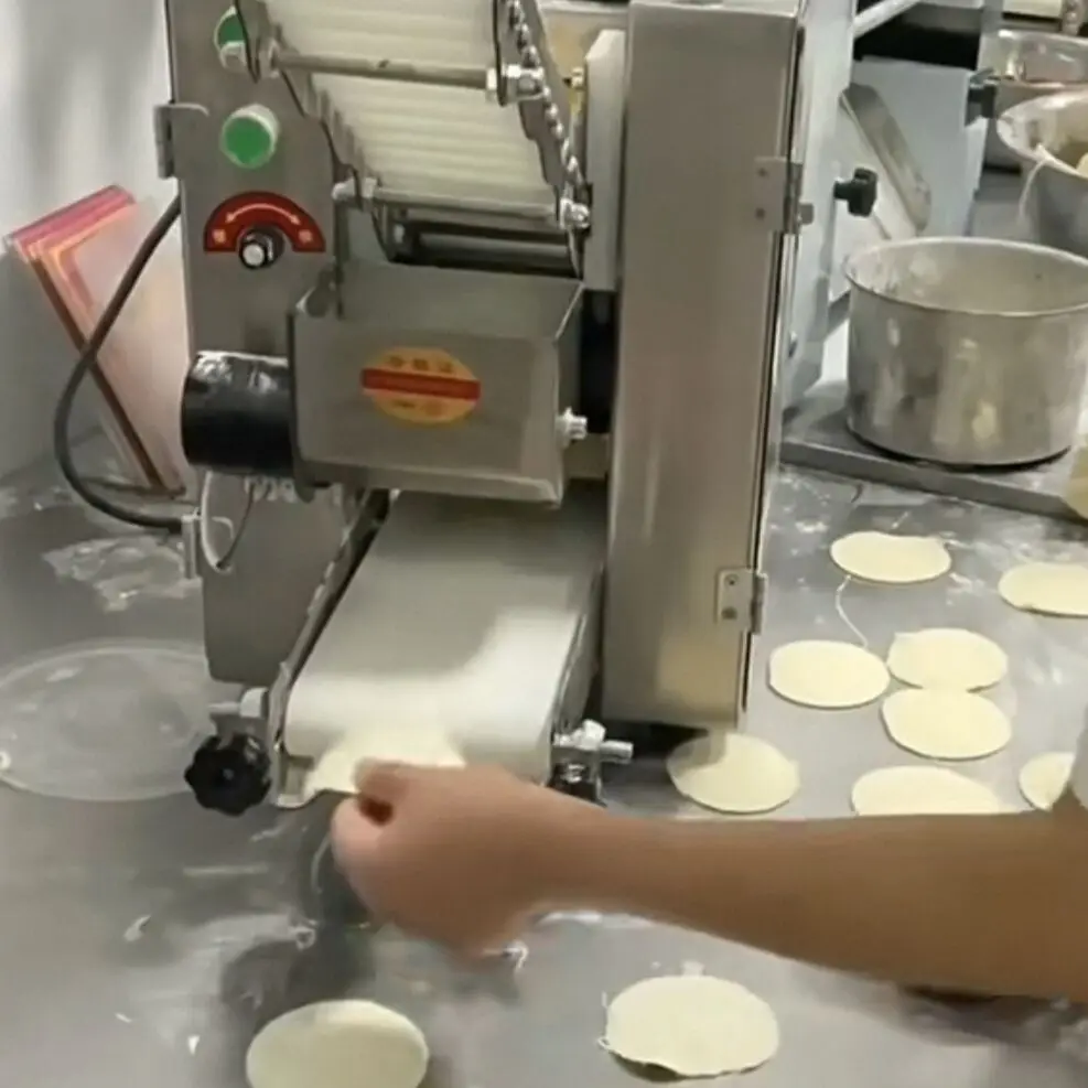 Commercial Dumpling Wrapper Maker Electric Automatic Wonton Wrappers Machine Dumpling Skin Noodle Pasta Maker