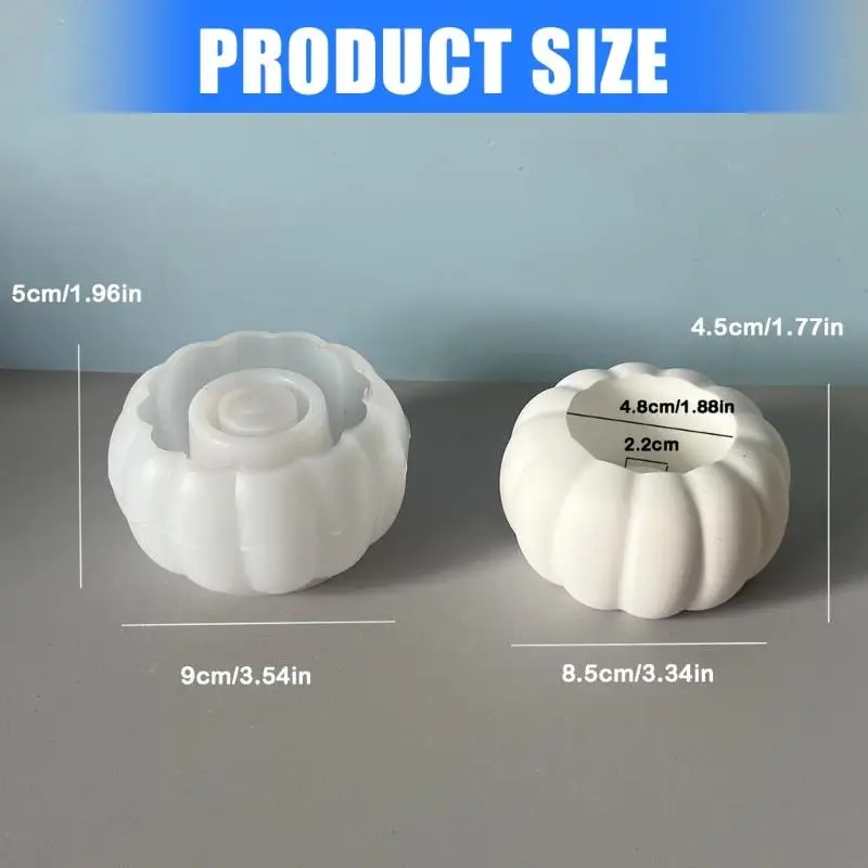 Y88A Multi -Fins Pumpkin Silicone Mold Castle