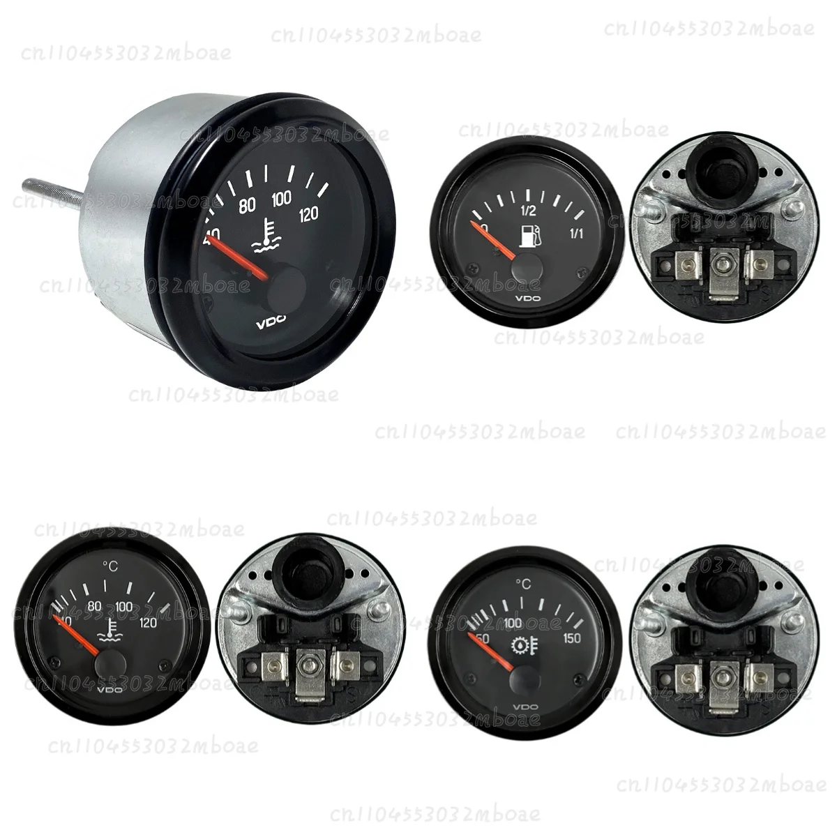Pointer D-iesel Generator Water Temperature Gauge Oil Pressure Gauge Battery Voltage Excavation Tractor Instrument 12V24V