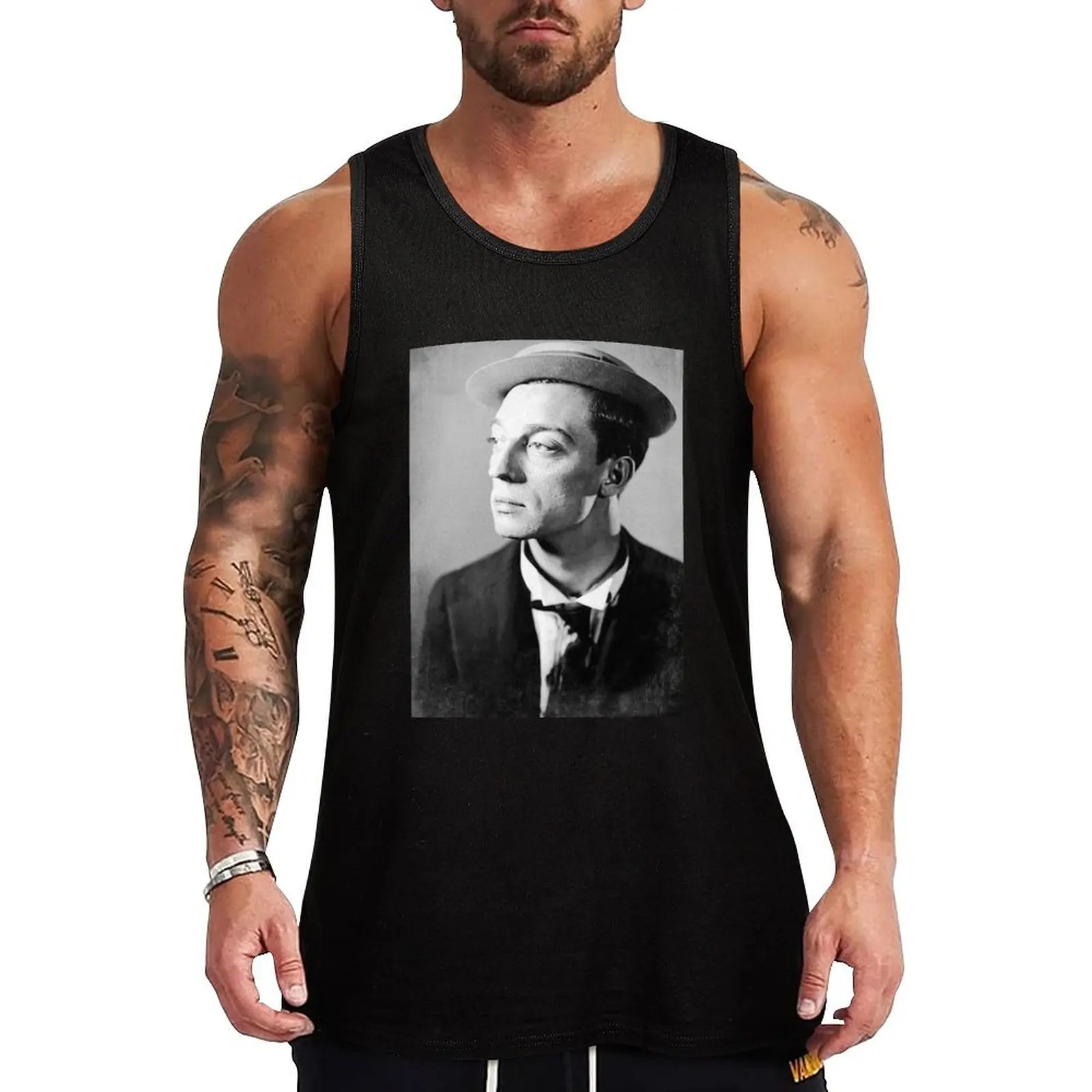 

Buster Keaton - BW Vintage - D5 Tank Top Outdoor Work Tank Top Rugged Sleeveless Wear
