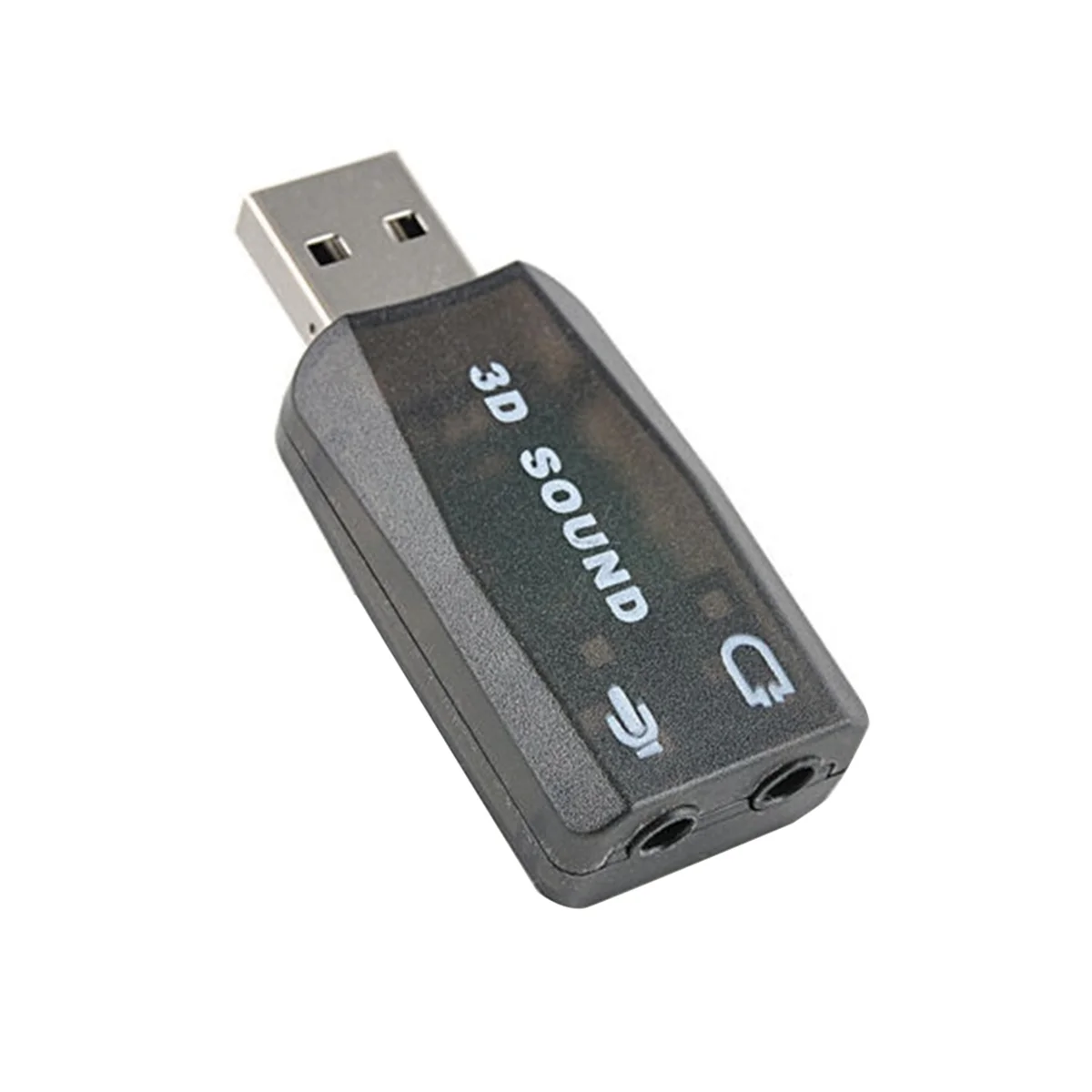 USB Sound Card External Sound Card USB to 3.5Mm Stereo Audio Adapter for Win 7 8 Android Speaker Laptop Headset