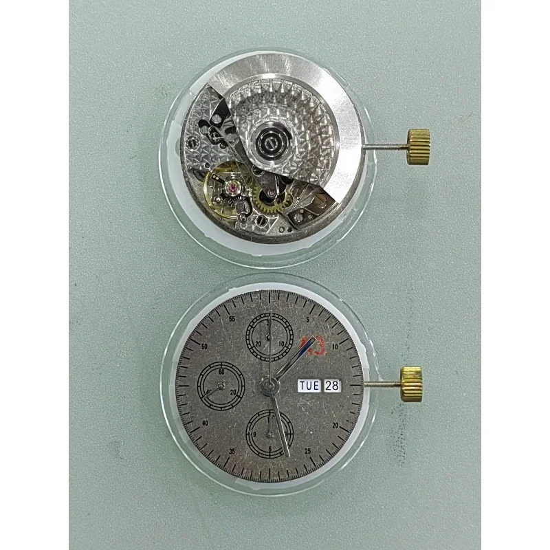 Watch accessories brand new domestic mechanical movement Dandong 7750 dual calendar 9 o'clock seconds