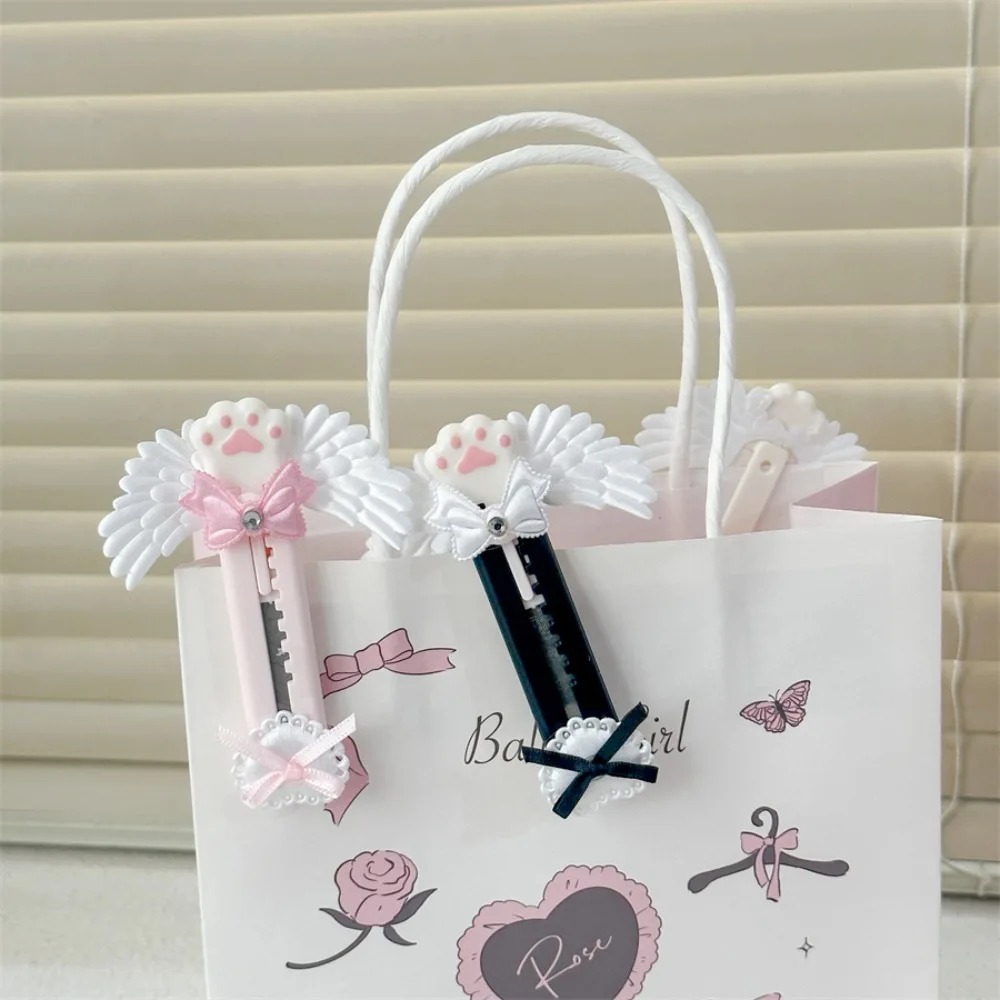 DIY Bowknot Style Utility Knife Lightweight Compact Envelope Opener Cat Paw Exquisite Express Box Knife