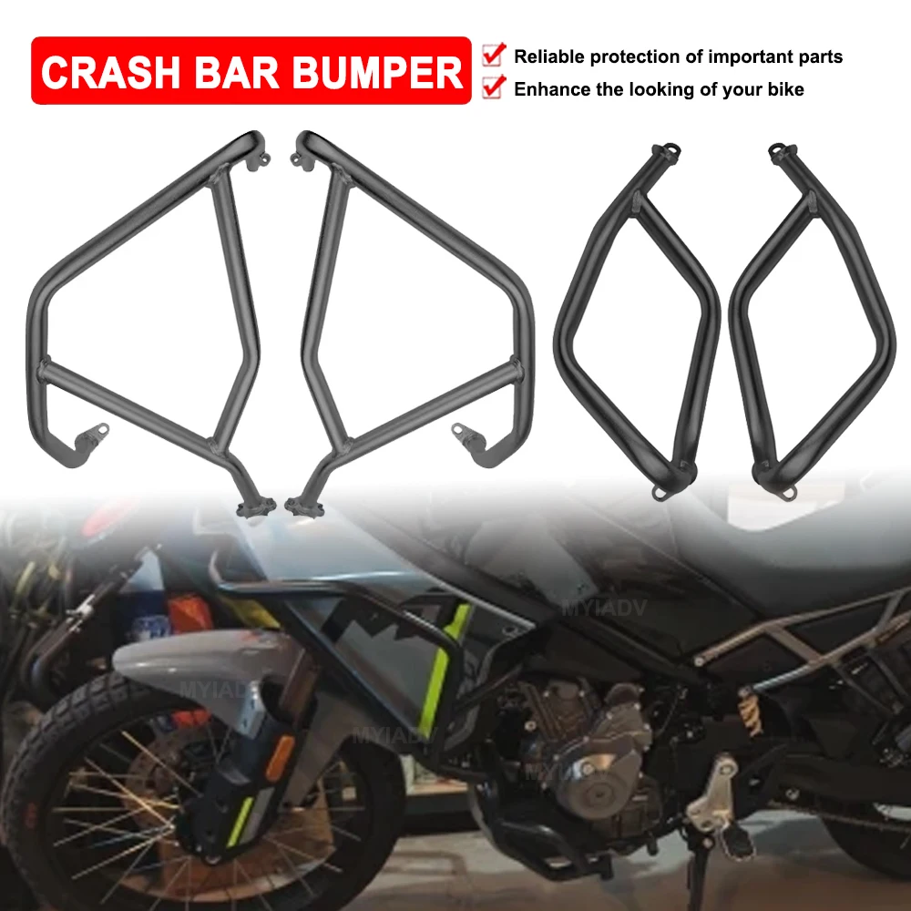 

Защита двигателя мотоцикла, бампер для CFMOTO 450MT 450 MT 2024 CF MT450, верхний нижний бампер рамы, защита от царапин