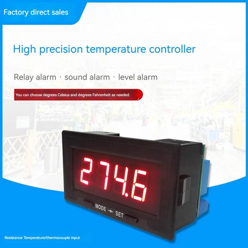 Termômetro de Exibição Digital Medidor de Temperatura com Alarme Termopar tipo k Yb5140tm-z Industrial Pt100