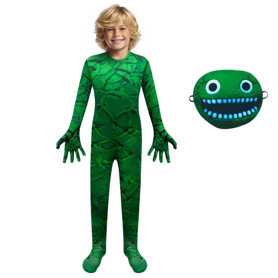 Costumes de cosplay Garden of Banban pour enfants, combinaison Jsalutation Josh Monster, vêtements de jeu vert beurre, cadeau d'Halloween et de Noël, nouveau