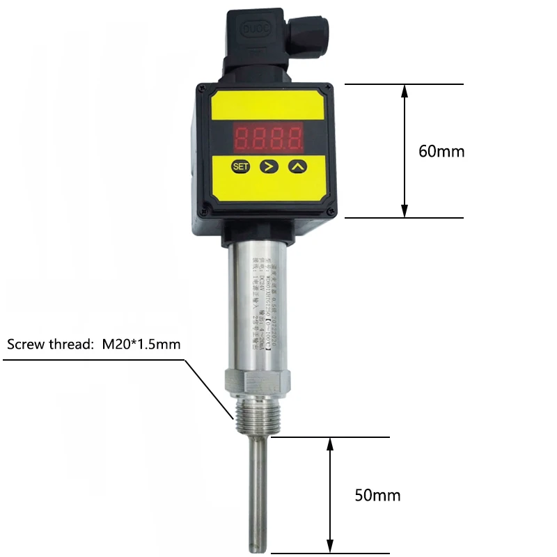 Transmisor de temperatura de-50 °C ~ + 50 °C, versión con pantalla Digital, 4-20Ma, 0-5V, 0-10V, temperatura de salida RS485. Sonda de Sensor
