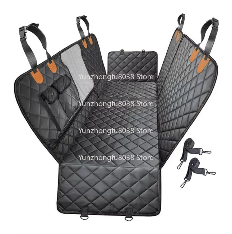 Dog Car Heavy Duty Durable Pet Hammock for Rear Seat Waterproof Scratch Resistant Dog Hammock for Cars with Side Covers