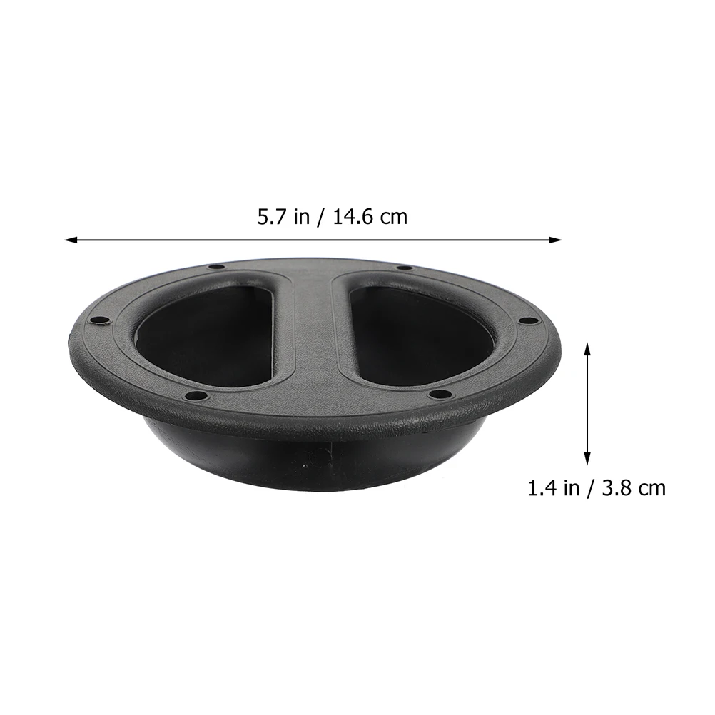 

8pcs 146x38 Black ABS Speaker Round Handles Stage Audio Cabinet Loudspeaker Box Replacement Heavy Duty Transport for Musical