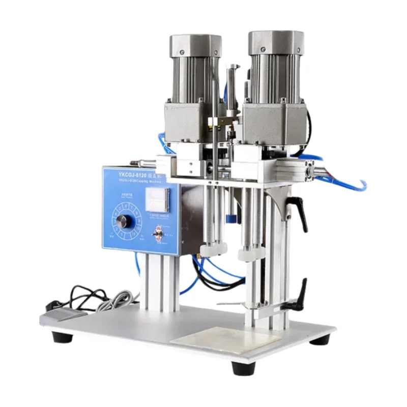 

Duckbill-Type Friction Capping Machine Pneumatic Automatic Screw Capper Cosmetic Press Capper Bottle Lid Sealing Machine