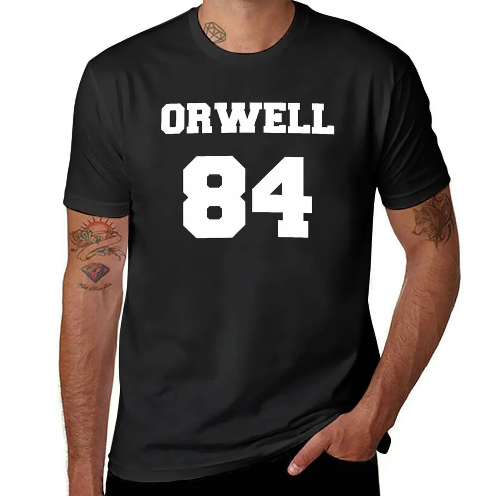 

George Orwell '84 T-Shirt quick-drying summer clothes new edition sweat sweat shirts, men