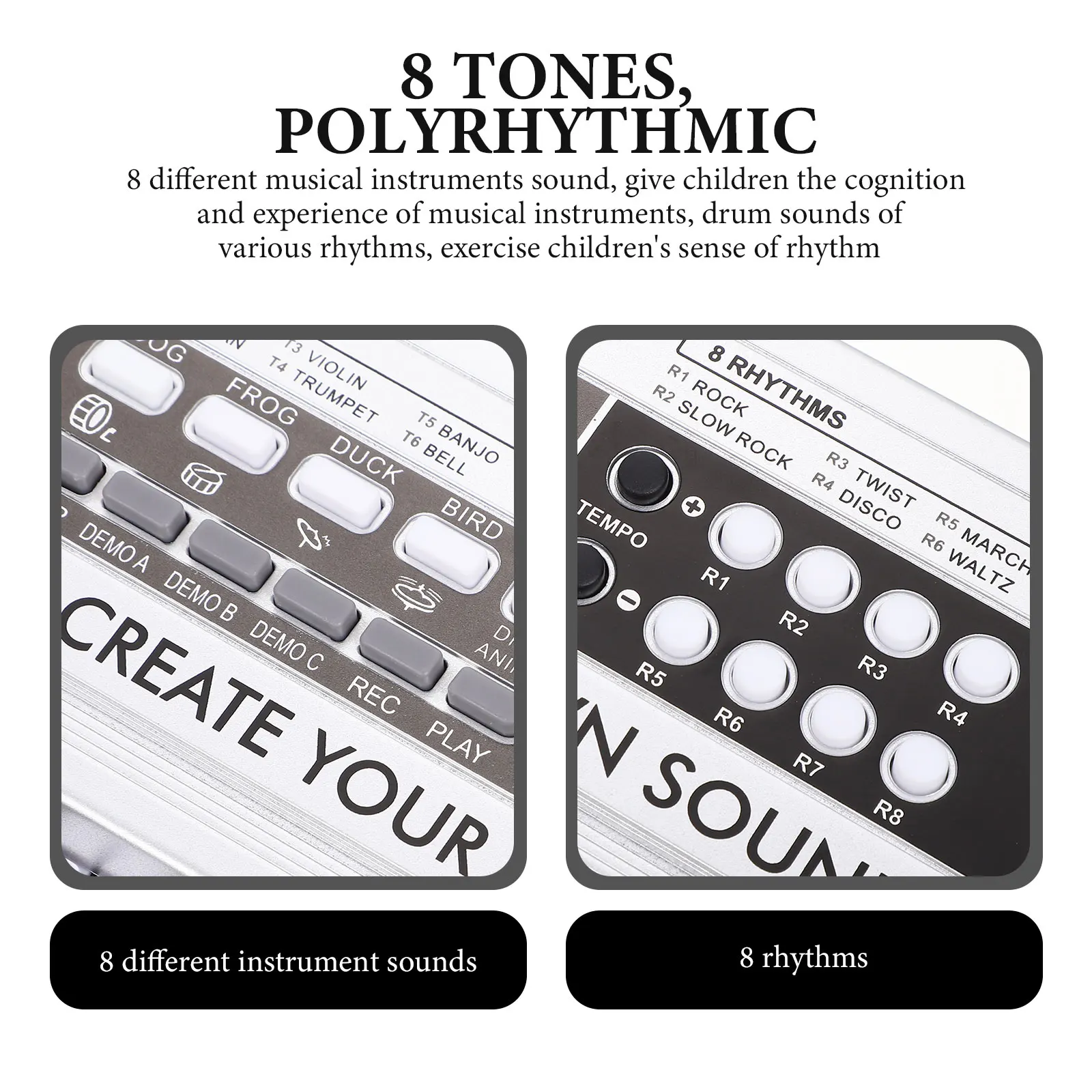 لعبة لوحة المفاتيح الإلكترونية لعبة البيانو متعددة الأغراض 37 مفتاحًا من البلاستيك للأطفال آلة موسيقية هدية اللعب