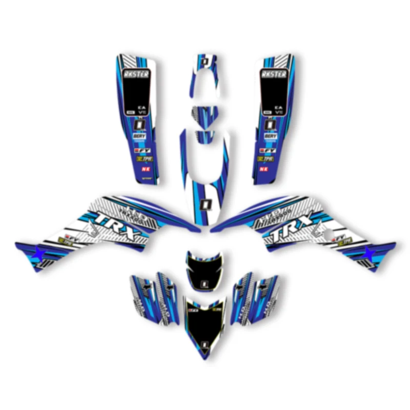 

DSMTECH Custom Motorcycle Graphics Decals Stickers Kits For Honda 1999 2000 2001 2002 2003 2004 2005-2007 TRX400 EX 002