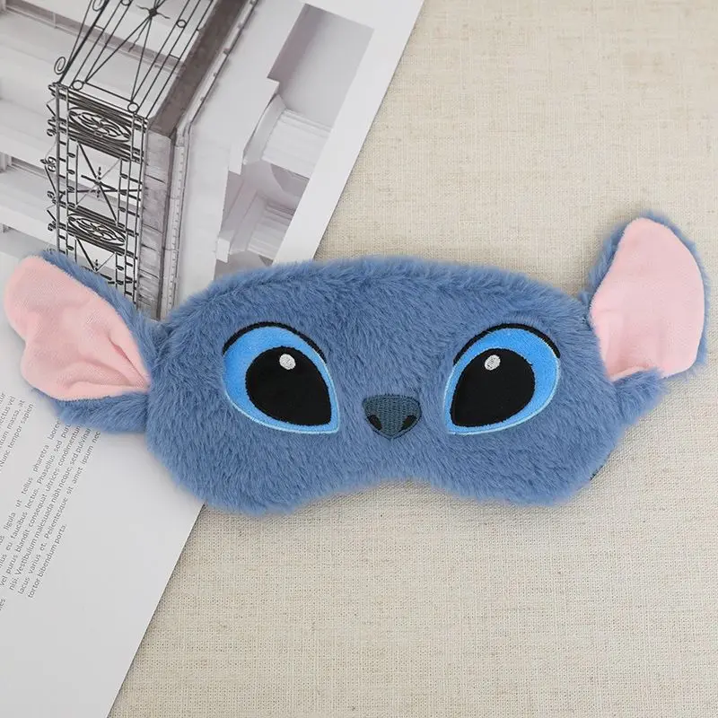 Disney-Masque de sommeil en peluche pour enfants, Mininstants Cartoon, Stitch, Cute Kuromi, Cinnamoroll, Student Noon Sleep, Ice Eye Mask, Gift