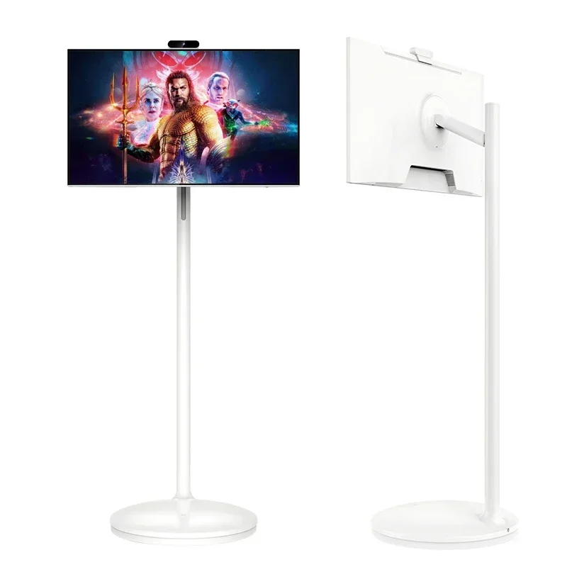 

Mobile TV with Touch Screen and Wheels, Portable, Backlit HDTV, Universal Floor Standing