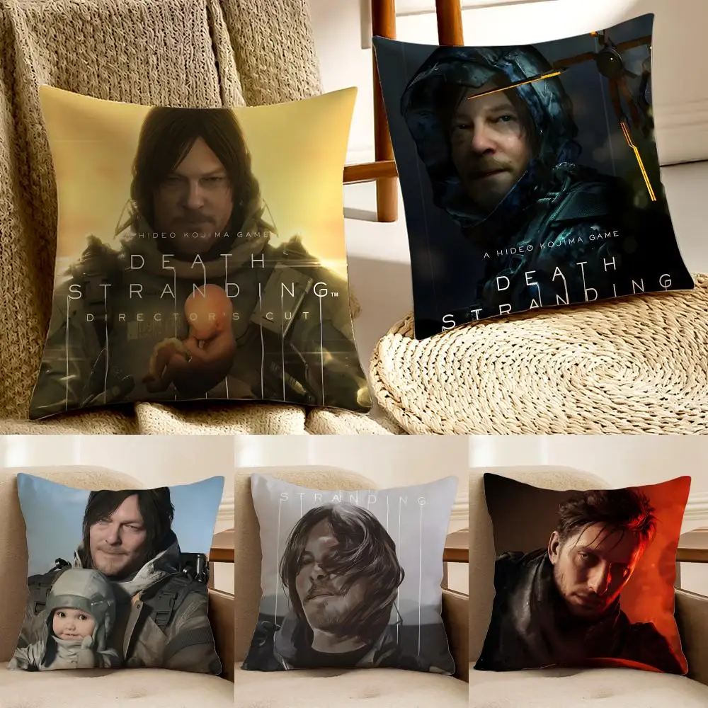 Adventure Game D-Death Stranding Cushion Cover Pillowcase Anti-dustmite living Room Sofa Decor Cushion Room