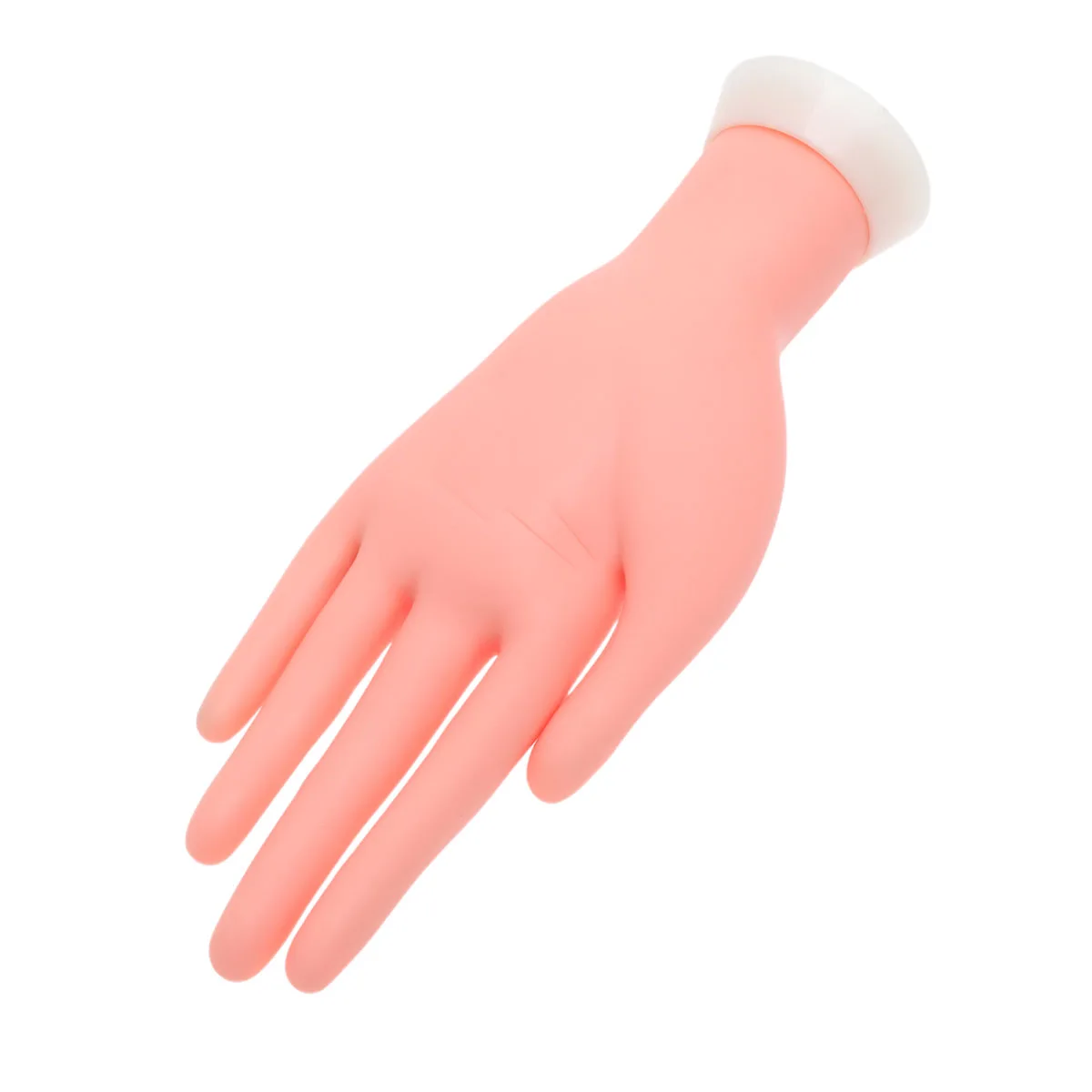 

Nail Art Practice Hand Skin Color Bendable Fingers Manicure Tool Fake Finger Movable Insertable Nail Tips Pvc Simulator
