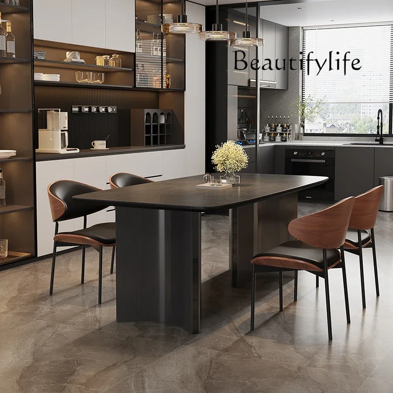 

O Salon Living Room Dining Table Party Rectangular Luxury Modern Dining Table Kitchen Salon Design Lounge Muebles