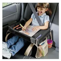 Car Seat Storage Table Organizer Tray for Baby Kids Travel Desk Drawing Board Holder Waterproof Storage Tray Dining Table Auto