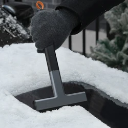 Car Ice Scraper Windshield Ice Breaker Quick Clean Glass Brush Snow Remover TPU Tool Auto Window Winter Snow Brush Shovel