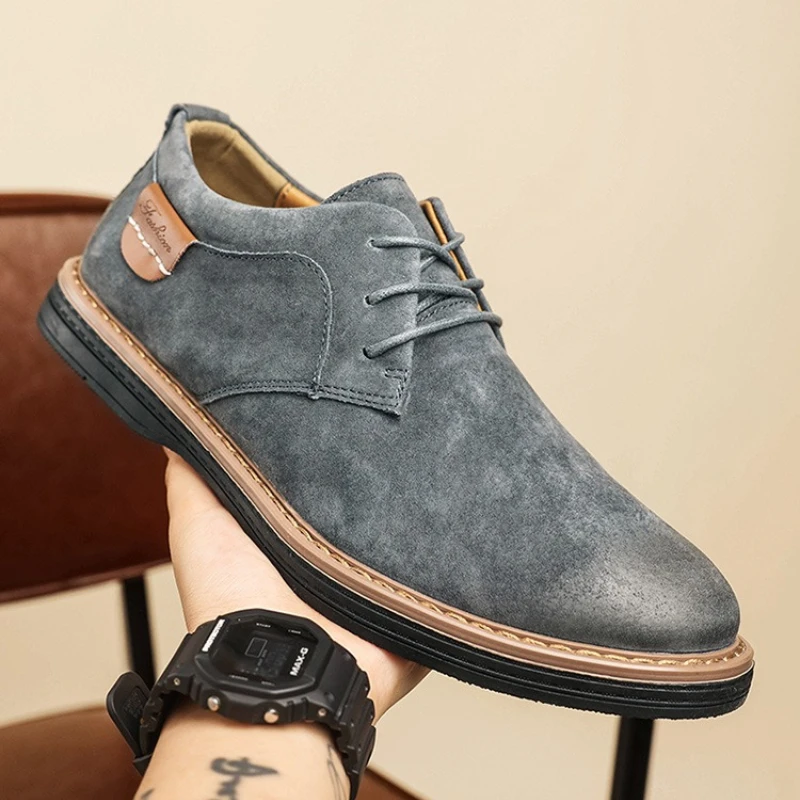 Men Oxfords Leather Dress Shoes Brogue Lace Up Italian Mens Casual Shoes Luxury Men's Moccasins Loafers Plus Size 38-48