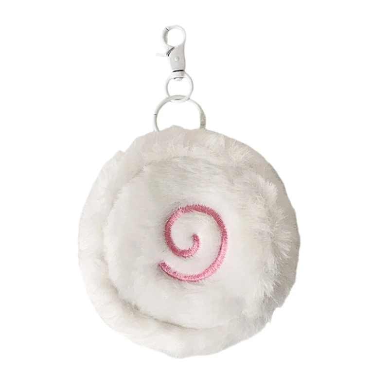2026 New Soft Plush Fish Cake Coin Purse Portable With Unique Charm for Student