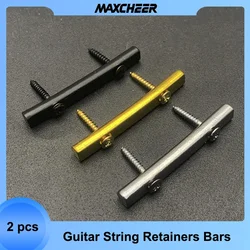 2pcs 45x5mm Chrome Brass Guitar String Retainers Bars Tension Bar for Tremolo Systems Electric Guitar