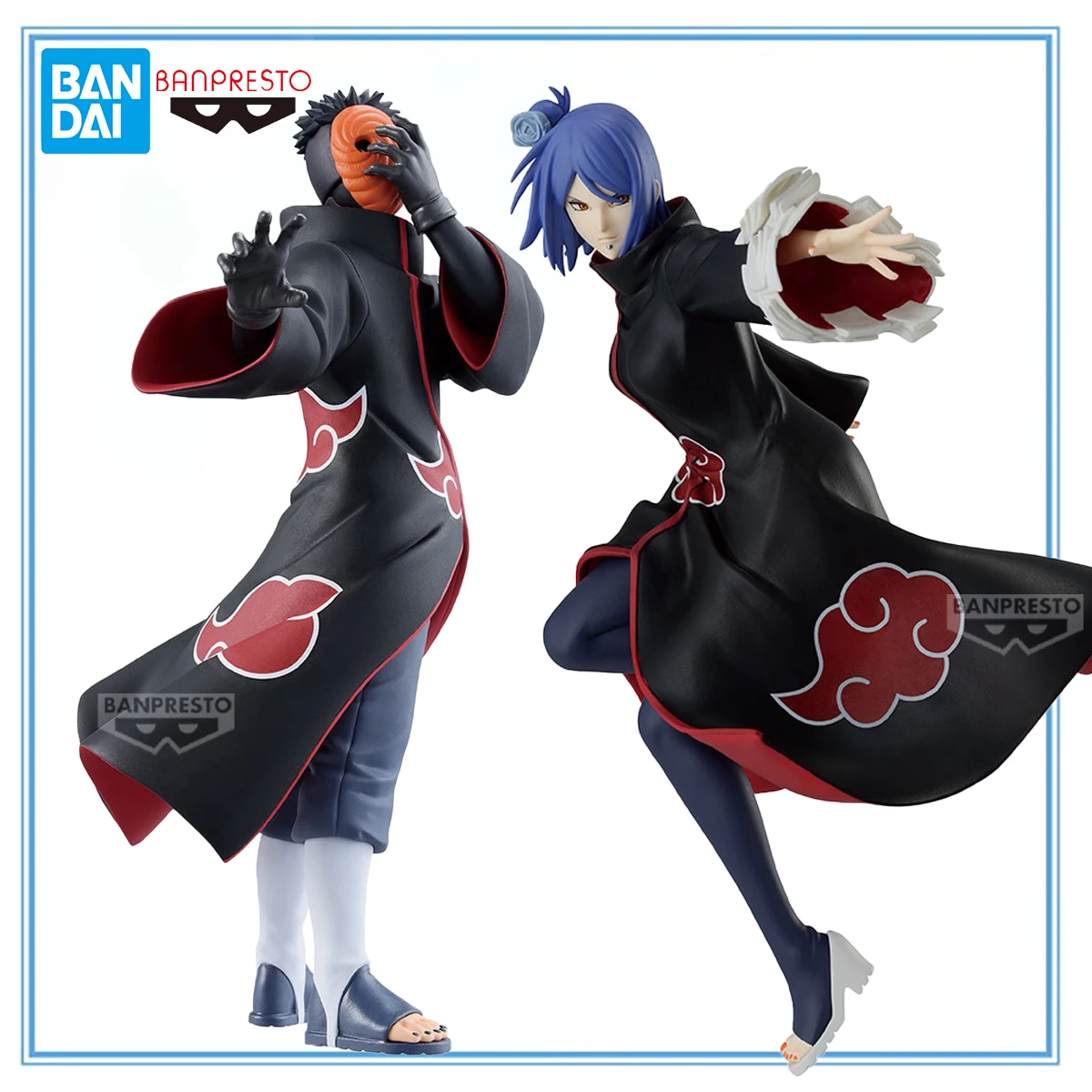 

In Stock Original Bandai Banpresto Naruto Shippuuden Tobi&Konan Anime Figure