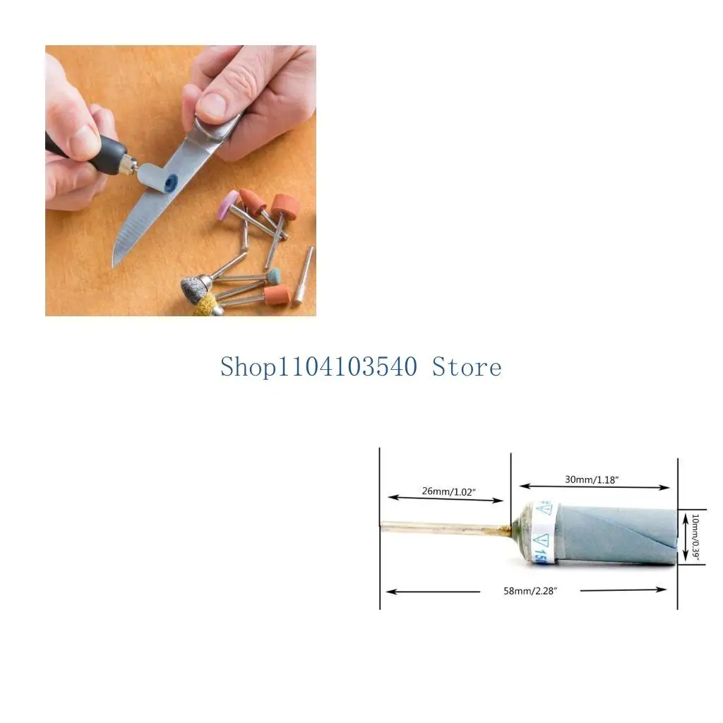 02dc-サンドペーパーロータリーカッター-235-ミリメートルロッド研磨研削電気ドリルアクセサリー