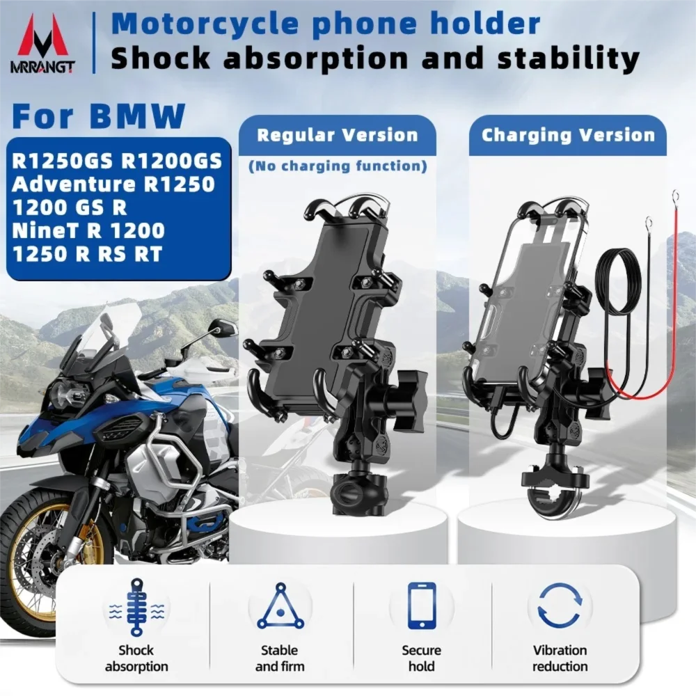 Motorcycle Bike Phone Holder Mount Fit For R1300GS ADV R1250GS R1200GS Adventure R1250 1200 GS R NineT R 1200 1250 R RS RT