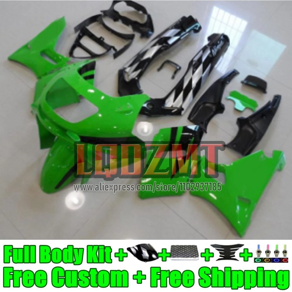 Stock Green OEM Frame For KAWASAKI NINJA ZZR 400 ZZR400 2000 2001 2002 2005 2006 2007 66No.0 ZZR-400 93 95 96 97 98 99 Fairing