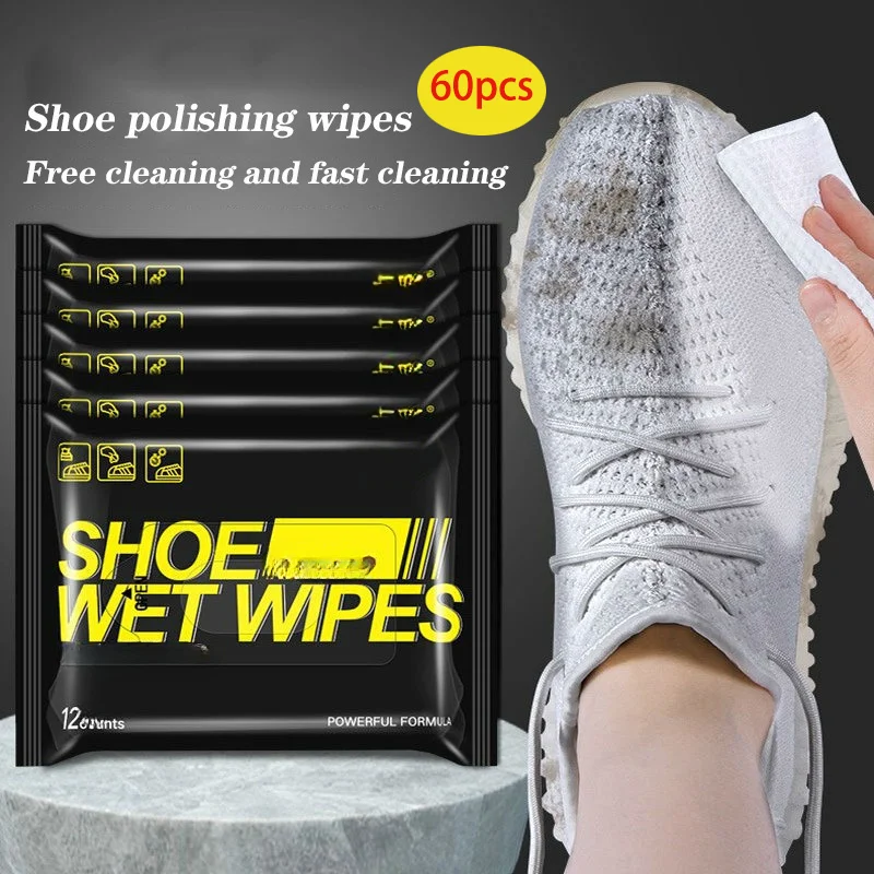 Disposable white shoe polishing wet wipes sneaker cleaning, decontamination,shoe polishing wet wipes, sports shoe cleaning agent