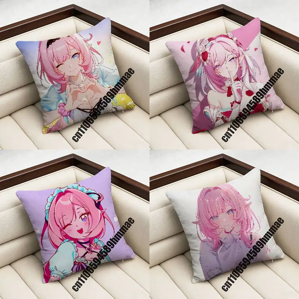 

For Honkai Impact 3 Elysia Throw Pillow Case Sham 45x45cm Decoration Square Sofa Pillowcase Pad Cover