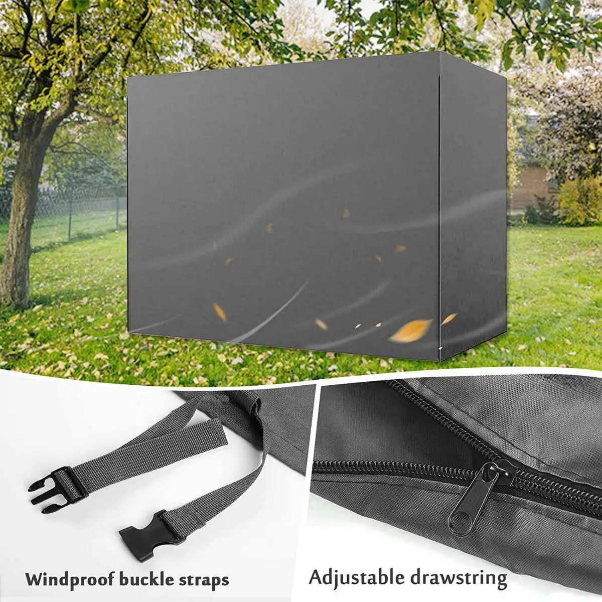 Imagem -03 - Impermeável Swing Cover para Cadeira ao ar Livre Seater Substituição do Banco Pátio Jardim Swing Case Cadeira Almofada Encosto Capa Poeira