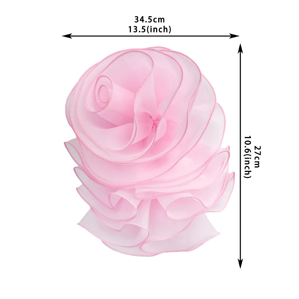 Mehrschichtige Chiffon-Rosen-Blumen-Brosche, Modeschmuck, Hochzeit, Party, exquisite handgefertigte, elegante Anstecknadeln für Damen-Accessoire – Detail 6