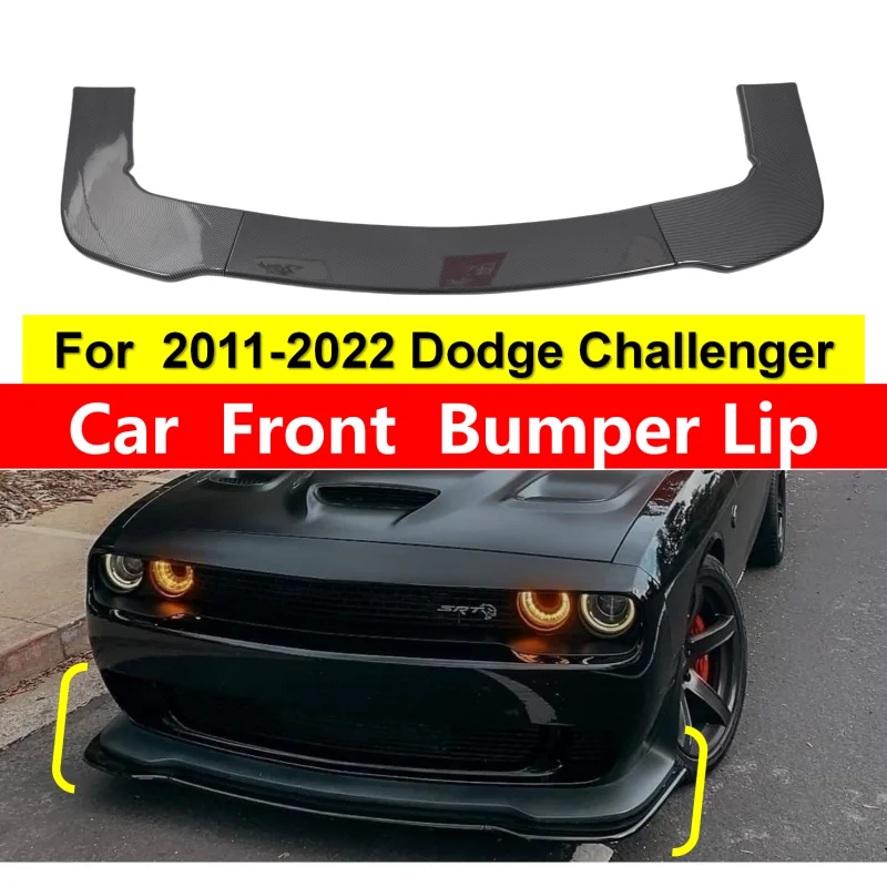 

Черный передний бампер из углеродного волокна, аксессуары для Challenger SRT 2011-2022 гг.