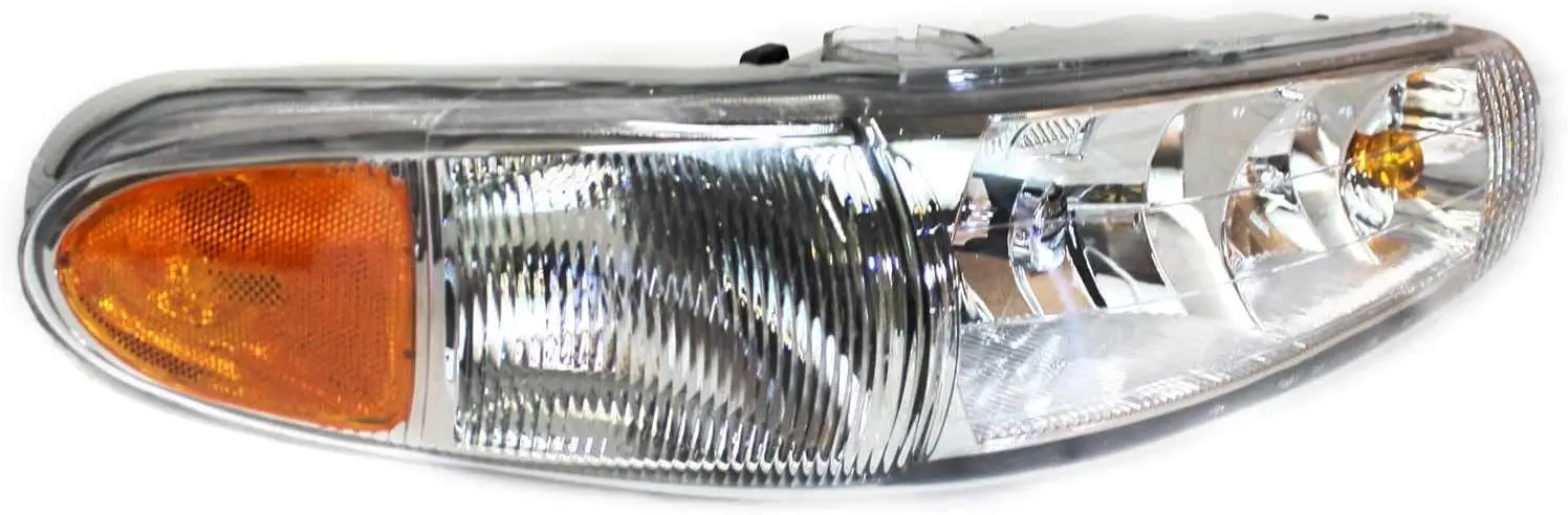 Halogen Headlight Assembly Pair Driver and Passenger Side, Compatible with 1997-2005 Custom Limited Special Ed, with Bulbs, Repl