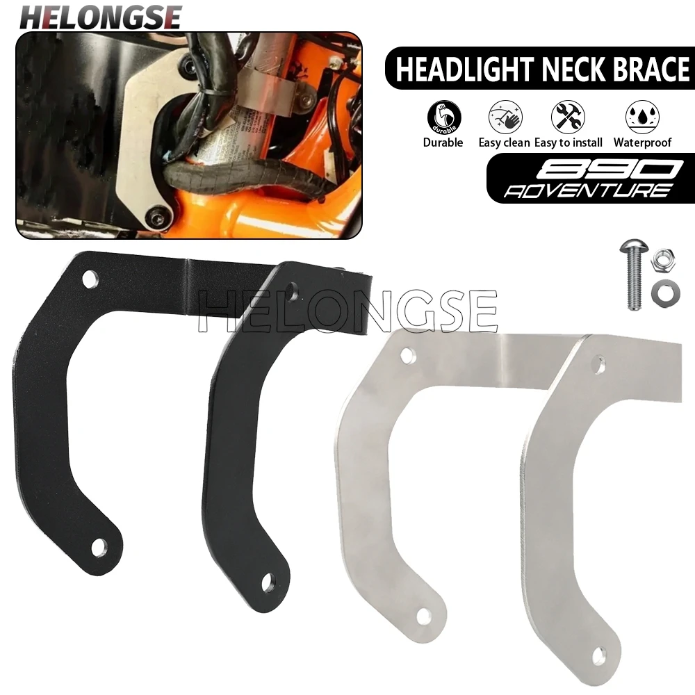 

For KTM 390 ADVENTURE 390Adv 2019 2021 2022 2023 2024 2025 2026 390 Adv Headlight Reinforcement Mount Headlamp Brace Brackets