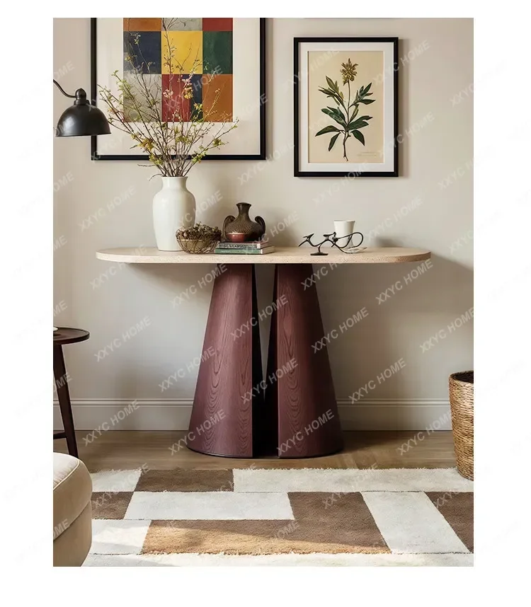 Wabi Silent Wind Living Room Entrance Table Entry Door Entry Long strip storage table against the wallTJ
