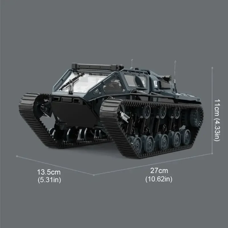 JJRC 2.4G RC عالية السرعة الانجراف خزان مجنزرة مع ضوء التحكم عن بعد على الطرق الوعرة مركبة كامل النطاق محاكاة نموذج الاطفال لعبة الهدايا #6