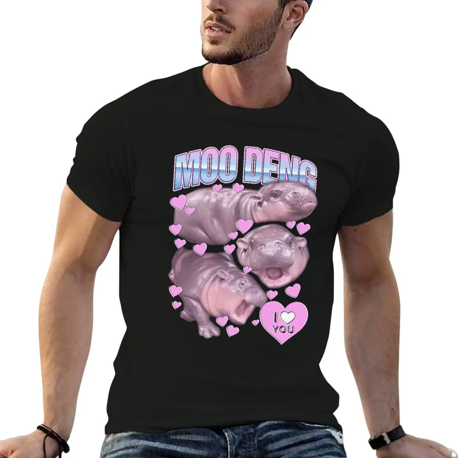 

shirt Deng cotton Moo t Bootleg man shirts quality high Cute t T-Shirt graphic
