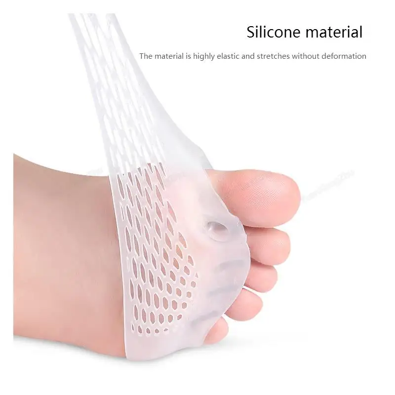 Five-hole Honeycomb Forefoot Pads Metatarsal Pad Silicone Gel Foot Care Pain Relief Cushions Women Toe Separator Hallux Valgus